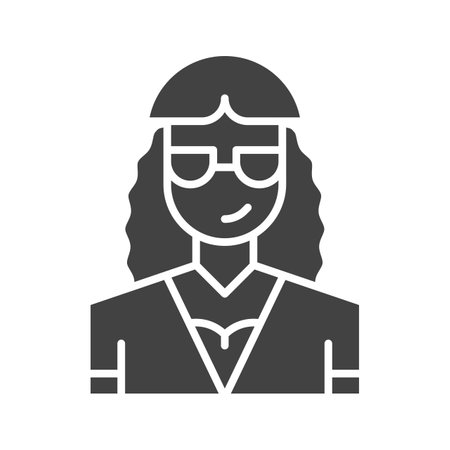 Stylist Female Icon Image.のイラスト素材