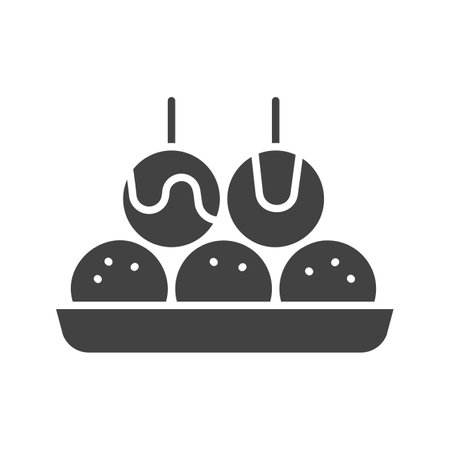 Takoyaki Icon Image.のイラスト素材