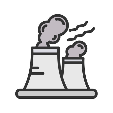 Air Pollution Icon Image.のイラスト素材