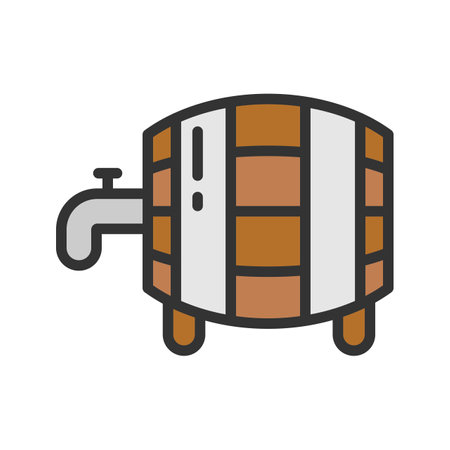 Barrel Icon Image.のイラスト素材