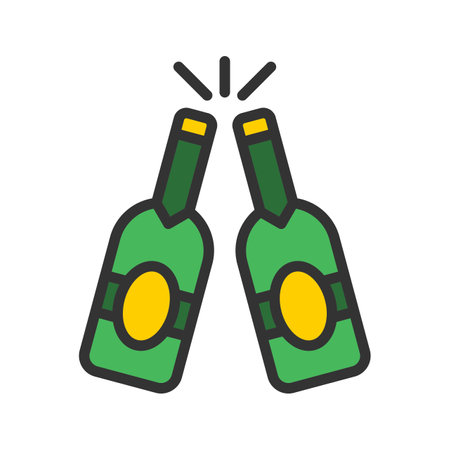 Beer Bottle Icon Image.のイラスト素材