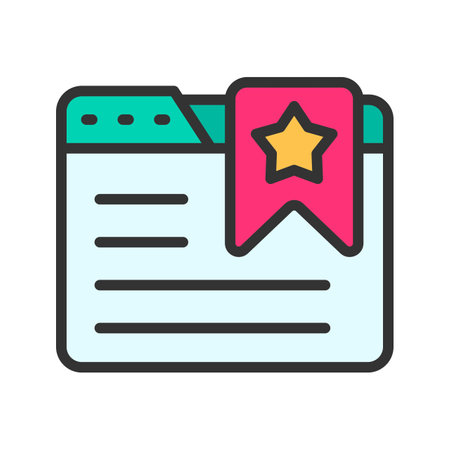 Bookmark Icon Image.のイラスト素材