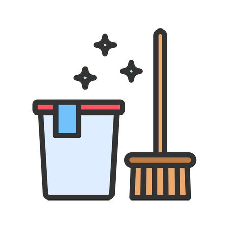 Cleaning Tools Icon Image.のイラスト素材