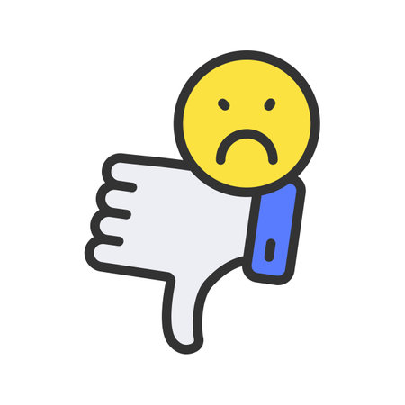 Dissatisfied Icon Image.のイラスト素材