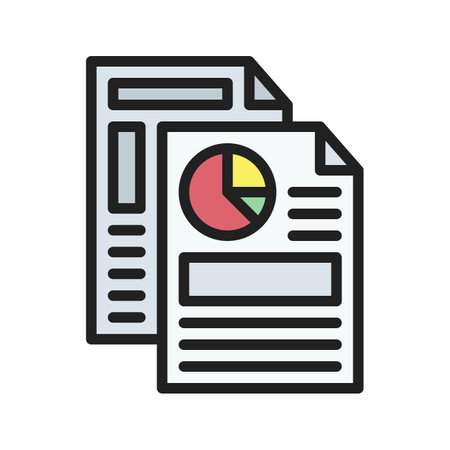 Financial Data Icon Image.のイラスト素材