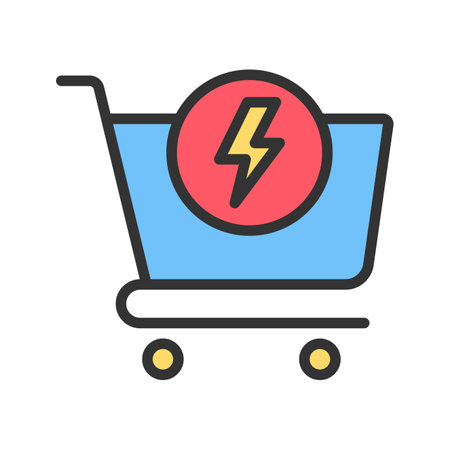 Flash Sale Icon Image.のイラスト素材