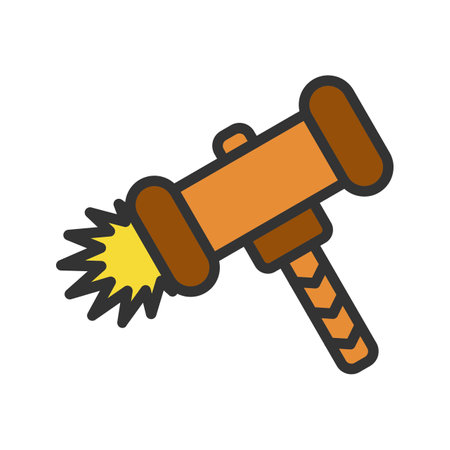 Hammer Icon Image.のイラスト素材