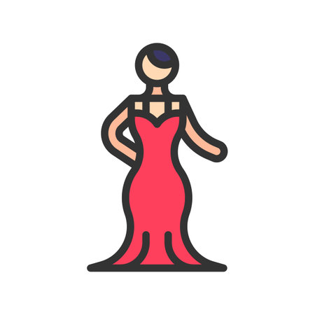 Haute Couture Show Icon Image.のイラスト素材