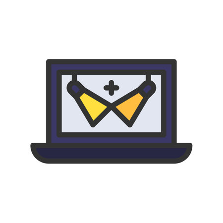 Online Fashion Show Icon Image.のイラスト素材