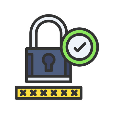 Password Approved Icon Image.のイラスト素材