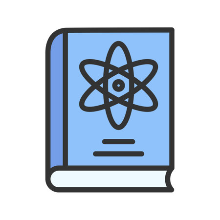 Physics Book Icon Image.のイラスト素材