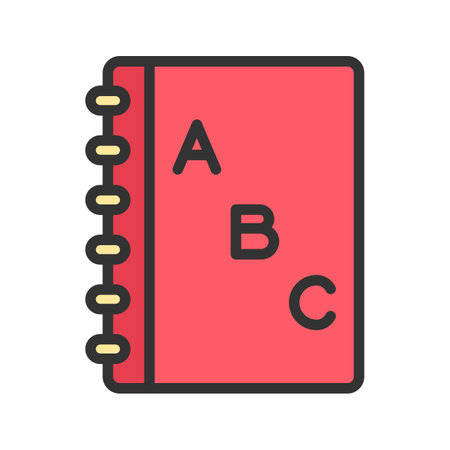 Primary Book Icon Image.のイラスト素材