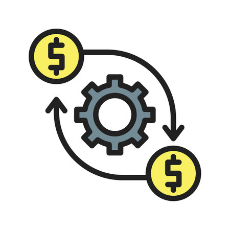 Project Revenue Icon Image.のイラスト素材