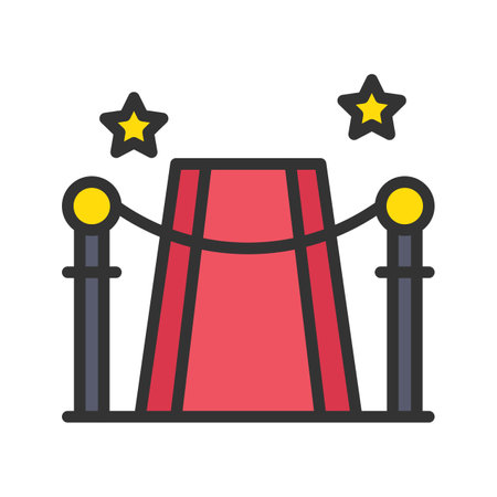 Red Carpet Icon Image.のイラスト素材