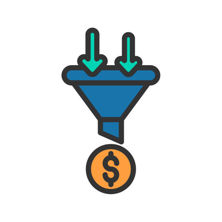 Sale Funnel Icon Image.のイラスト素材