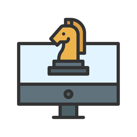 Trojan Icon Image.のイラスト素材