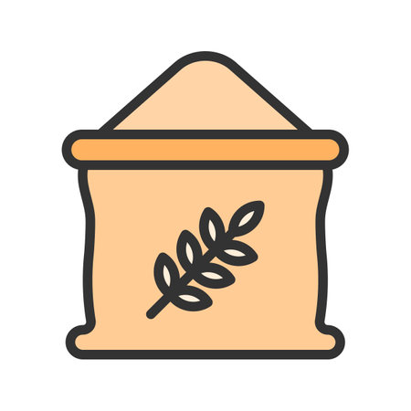 Wheat Flour Icon Image.のイラスト素材