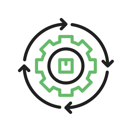 Agile Manufacturing Icon Image.のイラスト素材