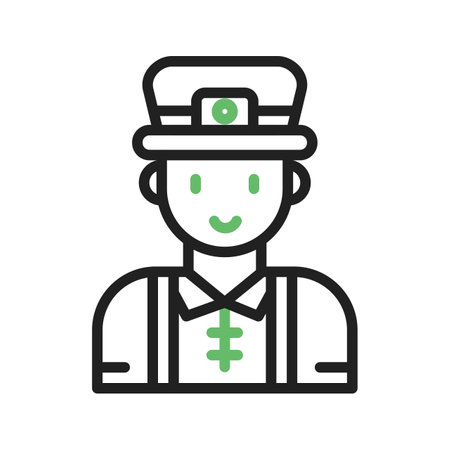 Ginger Man Icon Image.のイラスト素材