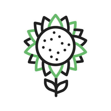 sunflower Icon Image.のイラスト素材