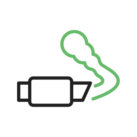 Exhaust Pipe icon vector image.のイラスト素材