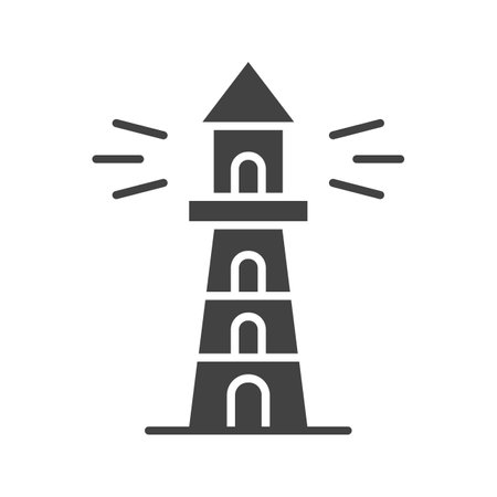 Lighthouse icon vector image.のイラスト素材