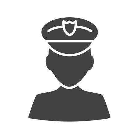Police icon vector image.のイラスト素材