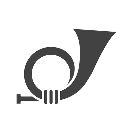 Postal Horn icon vector image.のイラスト素材