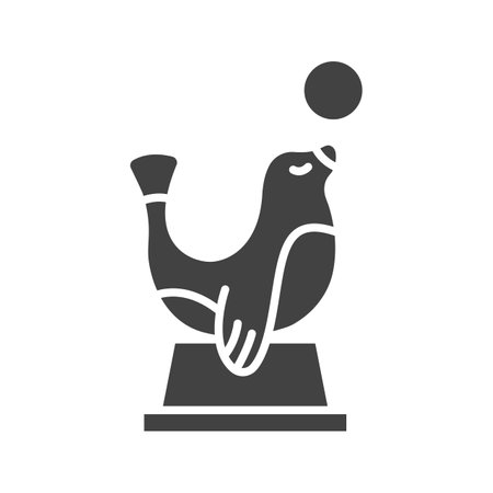 Sea Dog Performing icon vector image.のイラスト素材