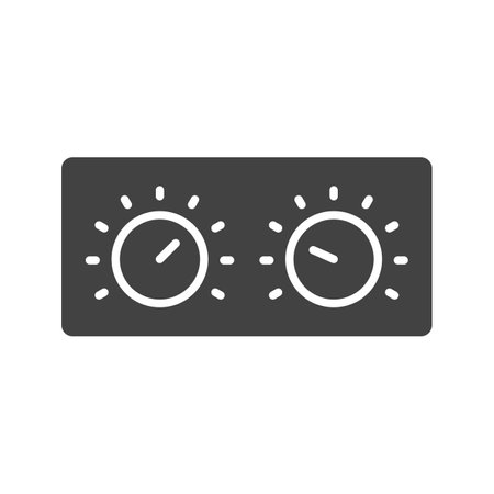 Control Knobs icon vector image.のイラスト素材