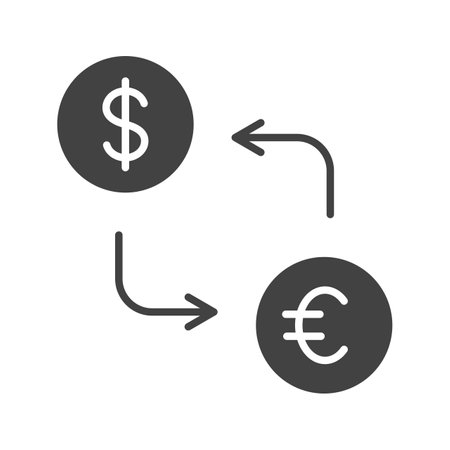 Currency Exchange icon vector image.のイラスト素材