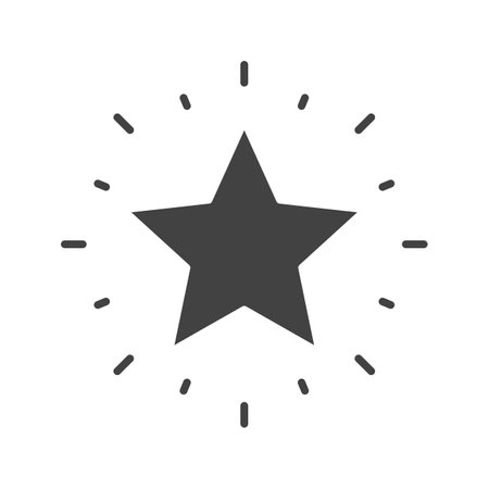 Glowing Star icon vector image.のイラスト素材