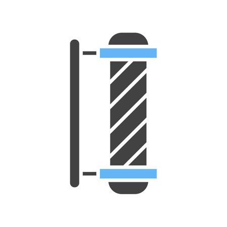 Barber Pole icon vector image.のイラスト素材
