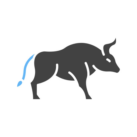 Buffalo icon vector image.のイラスト素材
