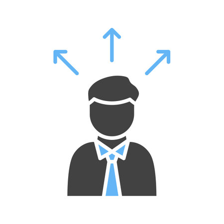 Business Direction icon vector image.のイラスト素材