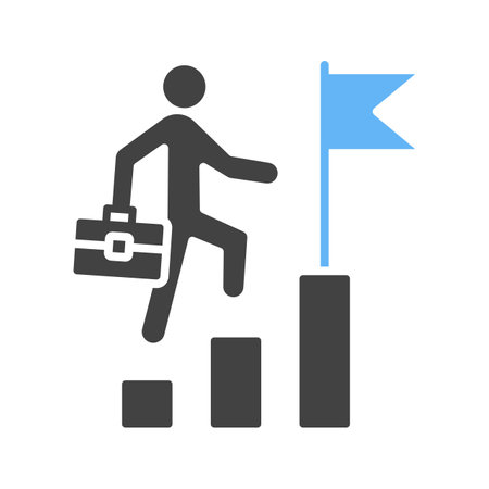 Career Growth icon vector image.のイラスト素材