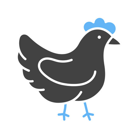 Chicken icon vector image.のイラスト素材