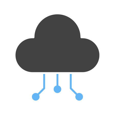 Cloud Data Distribution icon vector image.のイラスト素材