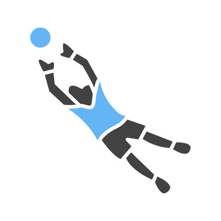 Goalkeeper icon vector image.のイラスト素材