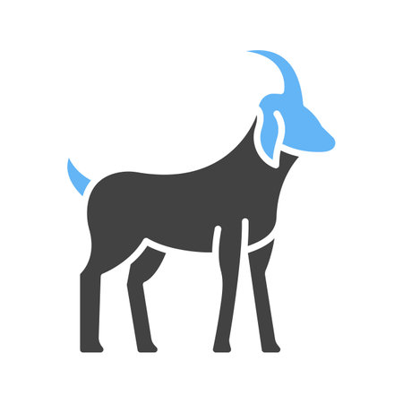 Goat icon vector image.のイラスト素材
