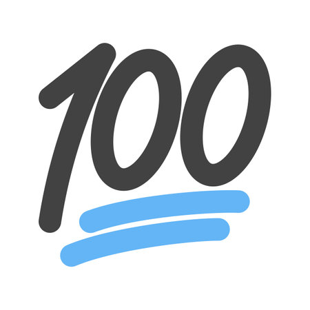 Hundred Points icon vector image.のイラスト素材