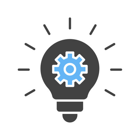 Innovative Idea icon vector image.のイラスト素材