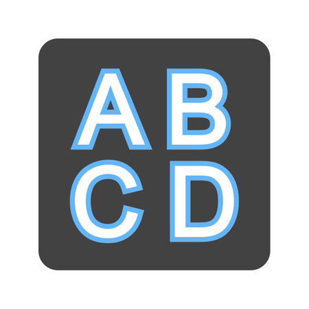 Input Latin Uppercase icon vector image.のイラスト素材