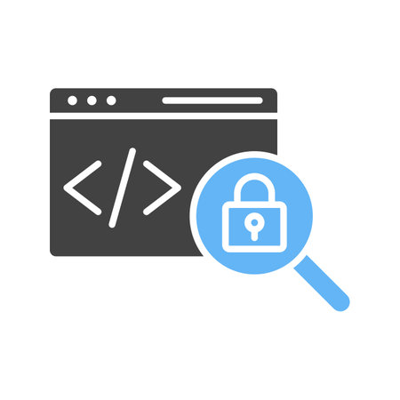 Insecure Code icon vector image.のイラスト素材