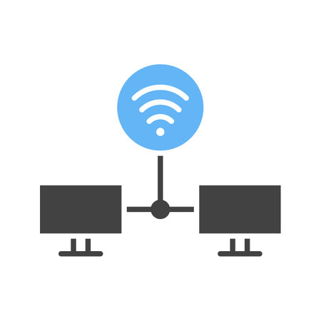 Shared Signals icon vector image.のイラスト素材