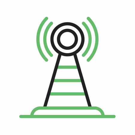 Antenna Bars icon vector image.のイラスト素材