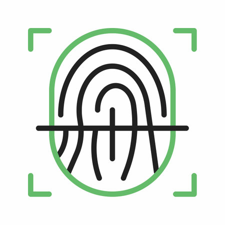 Fingerprint icon vector image.のイラスト素材