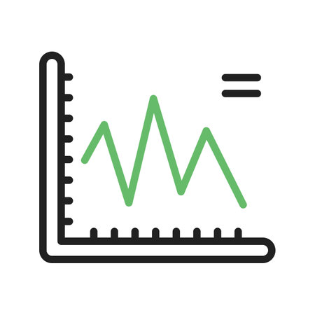Fluctuate icon vector image.のイラスト素材