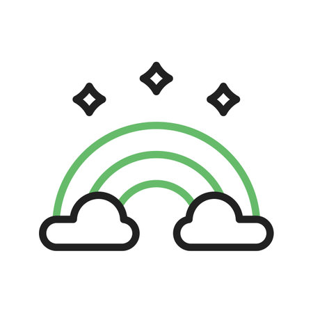 Rainbow icon vector image.のイラスト素材