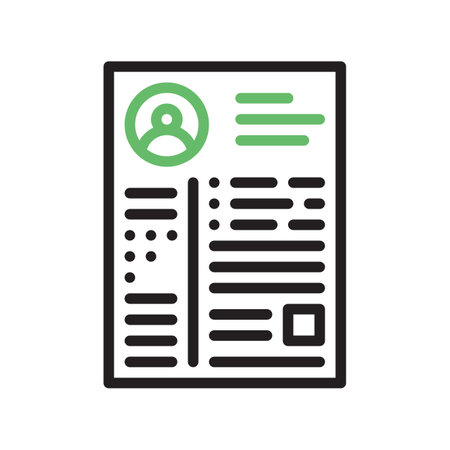 Resume icon vector image.のイラスト素材